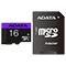 کارت حافظه‌ microSDHC ای دیتا مدل Premier کلاس 10 استاندارد UHS-I U1 سرعت 80MBps ظرفیت 16 گیگابایت به همراه با آداپتور SD